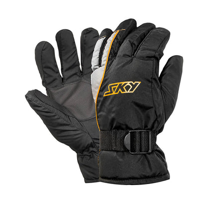 LUVA IMPERMEAVEL SKY WINTER PRETA C/ AMARELO P