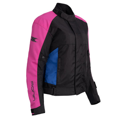 JAQUETA TEXX RONIN V2 LD FEM PRET ROSA AZU L
