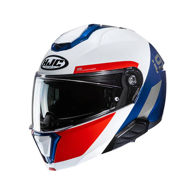 CAPACETE HJC I91 BINA BRANC VERM AZU 58