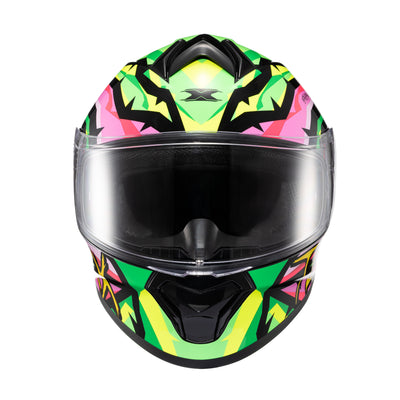 CAPACETE TEXX FECHADO SPIHE MAASAI VERDE ROSA 62