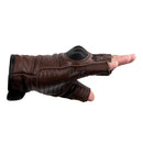 LUVAS TEXX LIBERTY MEIO DEDO MARROM     XS