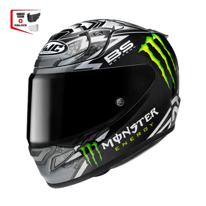 CAPACETE HJC RPHA 12 QUARTARARO MONSTER PRET BRANC 63