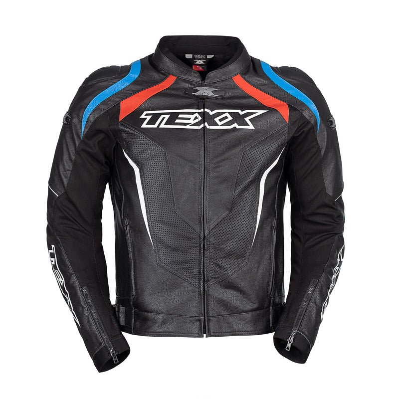 JAQUETA TEXX SNIPER V3 PRETA VERMELHA E AZUL MASC S