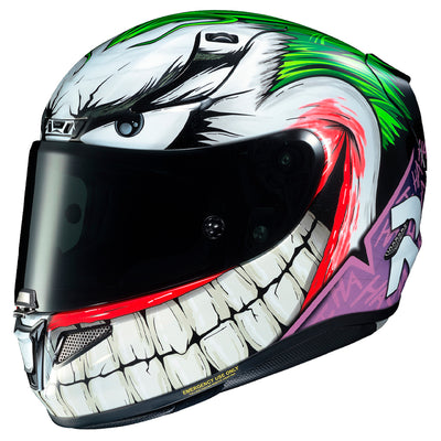 CAPACETE HJC RPHA 11 DC JOKER VERDE E ROXO 55