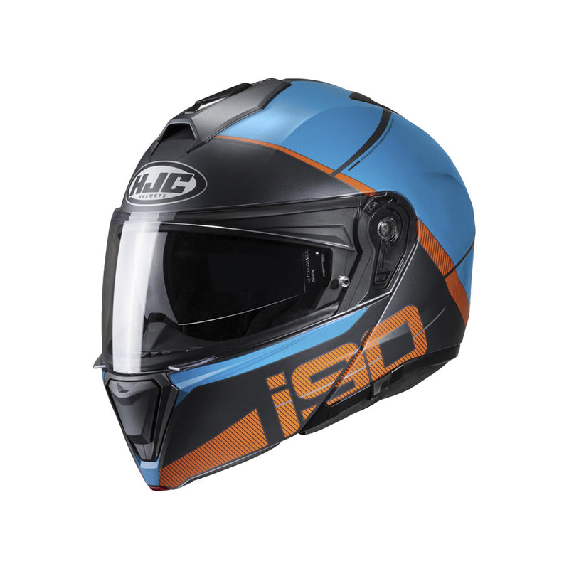 CAPACETE HJC I90 MAY AZUL E LARANJA 63