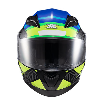 CAPACETE TEXX STRIKE TRENTO AMARE/VERD BRIL 56