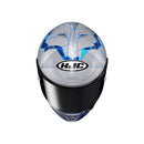 CAPACETE HJC RPHA 1 POL ESPARGARO REPLICA PRETO E AZUL 61