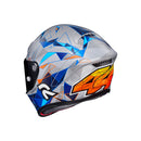 CAPACETE HJC RPHA 1 POL ESPARGARO REPLICA PRETO E AZUL 61