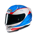 CAPACETE HJC RPHA 11 TEXEN BRANCO AZUL E VERMELHO 56
