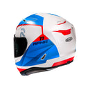 CAPACETE HJC RPHA 11 TEXEN BRANCO AZUL E VERMELHO 56