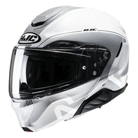 CAPACETE HJC RPHA 91 COMBUST BRANCO E CHUMBO 56