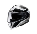 CAPACETE HJC I90 LARK PRETO BRANCO E CINZA E PRETO 58