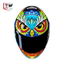 CAPACETE HJC RPHA 12 SPASSO  AZUL AMARE LARAN BRANC 58