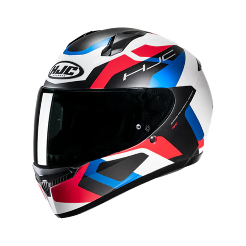 CAPACETE HJC C10 TINS BRANC VERM PRET AZU 61