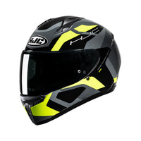 CAPACETE HJC C10 TINS CINZ VERD PRET 58