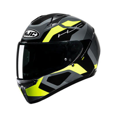 CAPACETE HJC C10 TINS CINZ VERD PRET 58