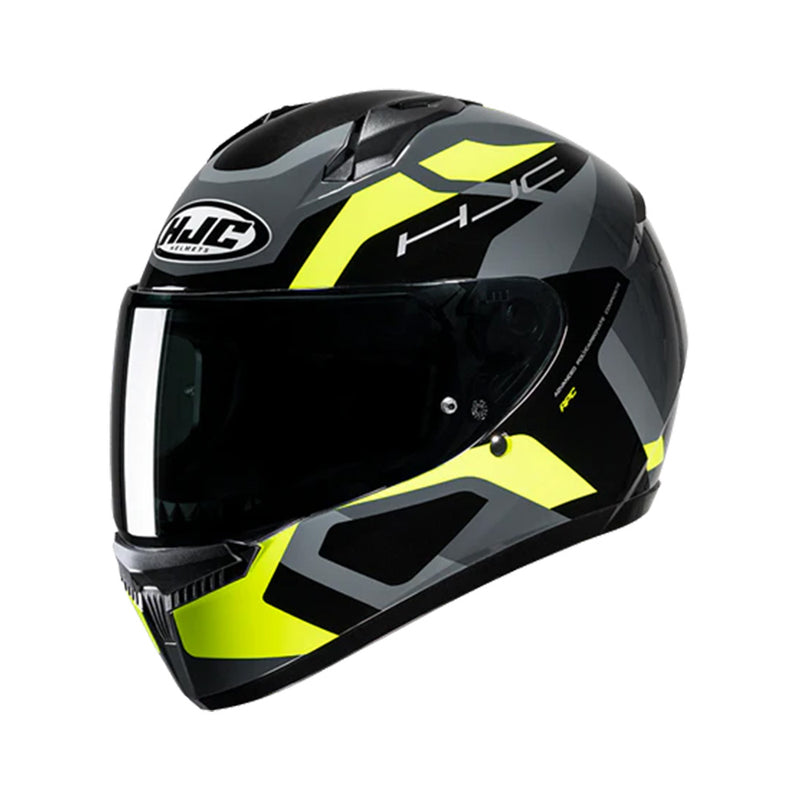 CAPACETE HJC C10 TINS CINZ VERD PRET 58