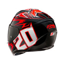 CAPACETE HJC C10 FABIO QUARTARARO 2024 VERM PRET BRANC 63