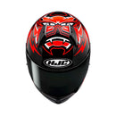 CAPACETE HJC C10 FABIO QUARTARARO 2024 VERM PRET BRANC 63