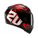 CAPACETE HJC C10 FABIO QUARTARARO 2024 VERM PRET BRANC 63