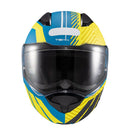 CAPACETE TEXX ESCAM KRATOS CYBER AZU VERD FOSC 58