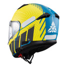 CAPACETE TEXX ESCAM KRATOS CYBER AZU VERD FOSC 58