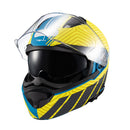 CAPACETE TEXX ESCAM KRATOS CYBER AZU VERD FOSC 58