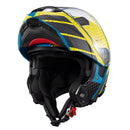 CAPACETE TEXX ESCAM KRATOS CYBER AZU VERD FOSC 58