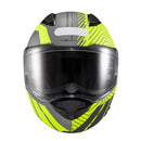 CAPACETE TEXX ESCAM KRATOS CYBER CINZ VERD FOSC 56