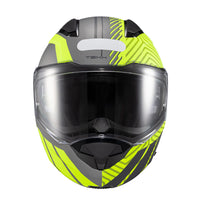 CAPACETE TEXX ESCAM KRATOS CYBER CINZ VERD FOSC 56