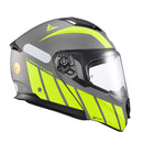 CAPACETE TEXX ESCAM KRATOS CYBER CINZ VERD FOSC 56