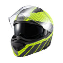 CAPACETE TEXX ESCAM KRATOS CYBER CINZ VERD FOSC 56