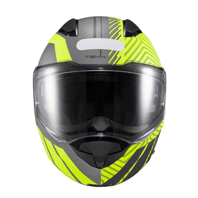 CAPACETE TEXX ESCAM KRATOS CYBER CINZ VERD FOSC 56