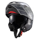 CAPACETE TEXX ESCAM KRATOS CYBER CINZ FOSC 58