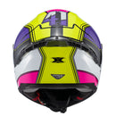 CAPACETE TEXX FECHA RAPTOR HORNET VERD ROX BRANC ROS BRIL 64
