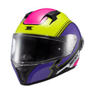 CAPACETE TEXX FECHA RAPTOR HORNET VERD ROX BRANC ROS BRIL 64