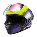 CAPACETE TEXX FECHA RAPTOR HORNET VERD ROX BRANC ROS BRIL 64