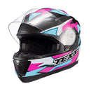 CAPACETE TEXX STRIKE RIDE AZU ROS BRANC PRET BRIL 60