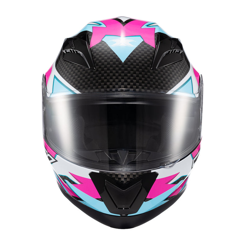 CAPACETE TEXX STRIKE RIDE AZU ROS BRANC PRET BRIL 60