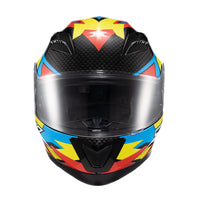 CAPACETE TEXX STRIKE RIDE AZU VERD VERM PRET BRIL 58