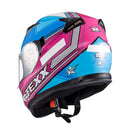 CAPACETE TEXX STRIKE SUPERSTAR AZU ROS  BRANC BRIL 62