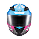 CAPACETE TEXX STRIKE SUPERSTAR AZU ROS  BRANC BRIL 62