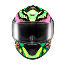CAPACETE TEXX FECHADO SPIHE MAASAI VERDE ROSA 62