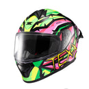 CAPACETE TEXX FECHADO SPIHE MAASAI VERDE ROSA 62
