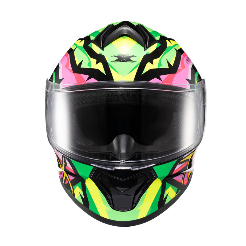 CAPACETE TEXX FECHADO SPIHE MAASAI VERDE ROSA 62