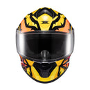 CAPACETE TEXX FECHADO SPIHE MAASAI LARANJA AMARELO 58