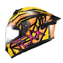 CAPACETE TEXX FECHADO SPIHE MAASAI LARANJA AMARELO 58