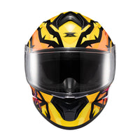 CAPACETE TEXX FECHADO SPIHE MAASAI LARANJA AMARELO 58