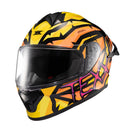 CAPACETE TEXX FECHADO SPIHE MAASAI LARANJA AMARELO 58