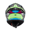 CAPACETE TEXX FECHADO SPIHE GEAR VERDE AZUL ROSA 58
